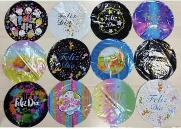 GLOBO METALIZADO REDONDO FELIZ DÍA 18”pulgadas luna034