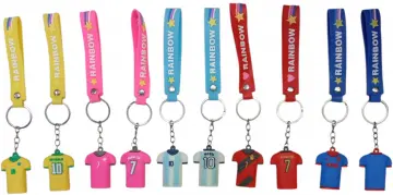 LLAVERO CAMISETAS DE EQUIPOS PAQUETE X12 RF:FHC-1122