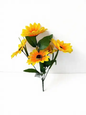 RAMO DE GIRASOLES X5 34 CM RF: PARTY ON 1023