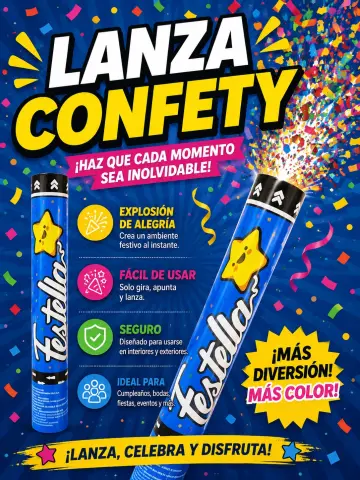 LANZA CONFETY FESTELLA 30 CM RF:8421