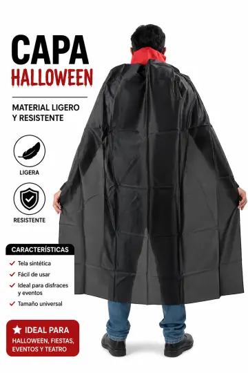 CAPA DISFRAZ HALLOWEEN 120 CM RF:AS-H439