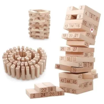 JUEGO JENGA 54 PCS  RF:BLK-116