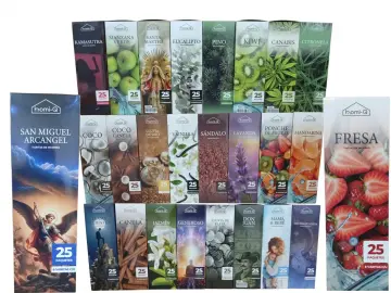 VARITAS DE INCIENSO DISPLAY X25 PAQUETES 8 VARITAS C/U