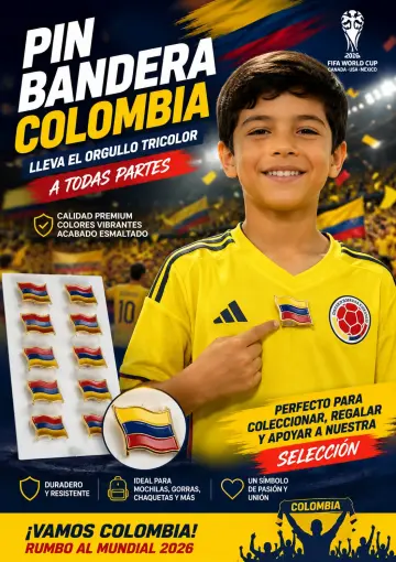 PIN BANDERA DE COLOMBIA X12 RF:IF8973