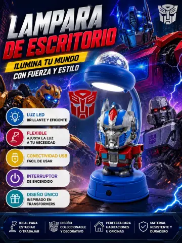 LAMPARA DE ESCRITORIO TRANFORMERS RF:PTQ1309
