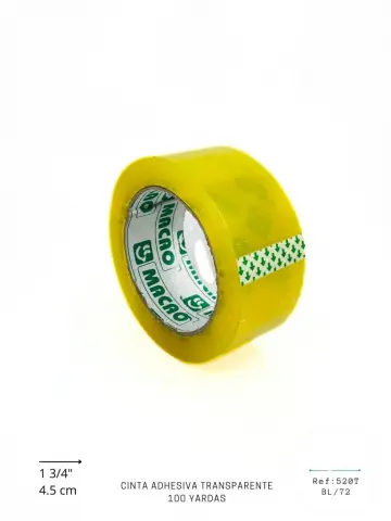 CINTA ADHESDIVA TRANSPARENTE 90 METROS RF:520T