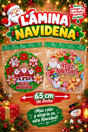 LAMINA NAVIDEÑA 65 CM RF:HG26-6244-4