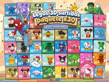 LEGO 3D SURTIDO PAQUETE X30