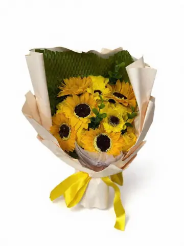 RAMO DE GIRASOLES 23CM RF: PARTY ON 1012