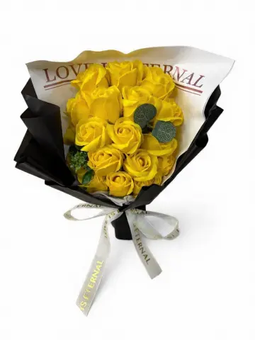 RAMO DE ROSAS AMARILLAS 33 CM RF: PARTY ON 1013