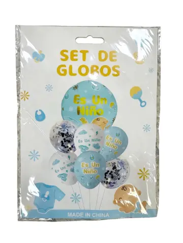 BOUQUET DE GLOBOS ES NIÑO X7 RF- PARTY ON 1065