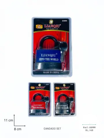 CANDADO SET 80MM