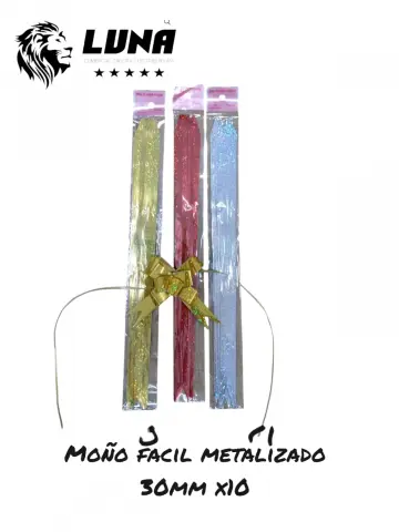 MOÑO FACIL METALIZADO 30MM X10 RF:DF-670