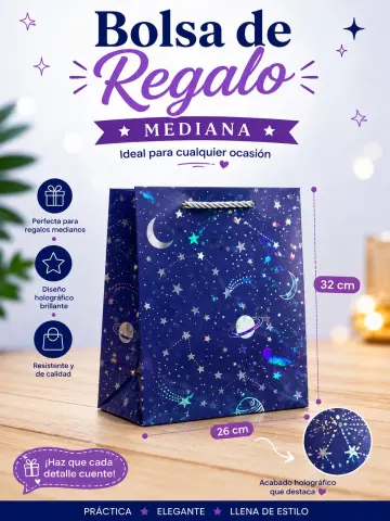 BOLSA DE REGALO MEDIANA ESPACIAL RF:NA055