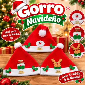 GORRO NAVIDEÑO CON MUÑECO RF:T122