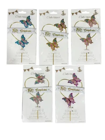 TOPPER CORAZON Y MARIPOSA RF: PARTY ON 1160