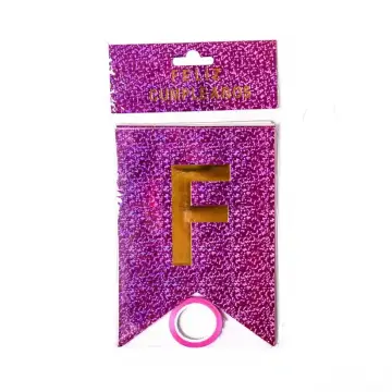 BANDERIN HOLOGRAFICO FC FUCSIA