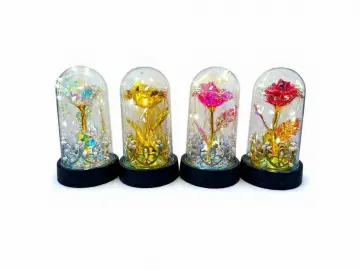 CUPULA CON ROSA Y CORONA 15 CM RF: PARTY ON 1002