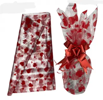 PAPEL CELOFAN ESTAMPADO CORAZON X100 RF:IF6534