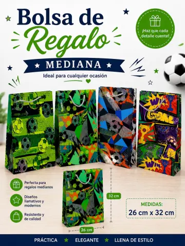 BOLSA DE REGALO MEDIANA BALON RF:NA094