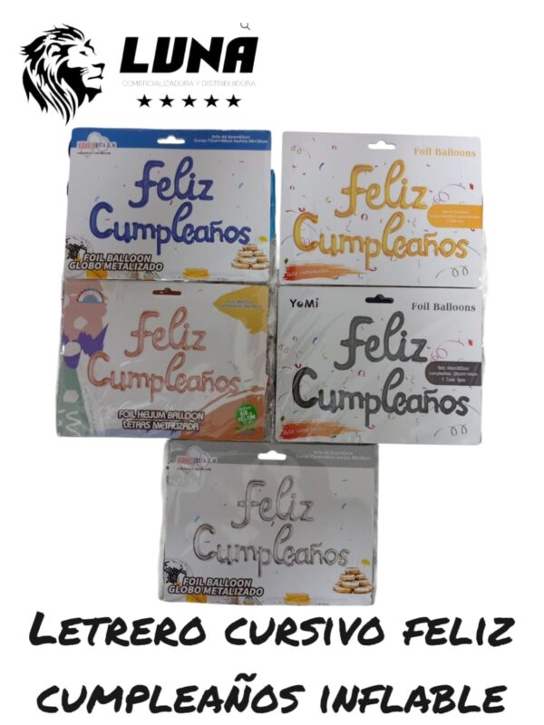 INFLABLE FELIZ CUMPLEAÑOS CURSIVO RF-LUNA017