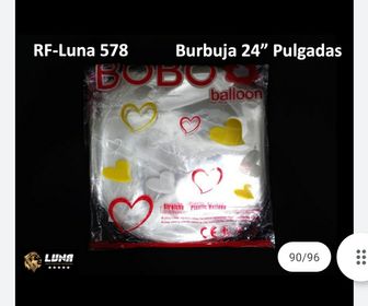 GLOBO BURBUJA X 50 24 PLG RF-LUNA039