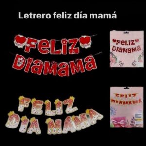 LETRERO FELIZ DIA MAMA RF-DF255