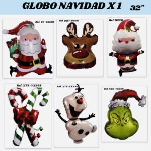 GLOBOS NAVIDAD CUERPOS X1