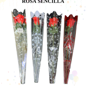 ROSA SENCILLA CON ENPAQUE RF-DF555