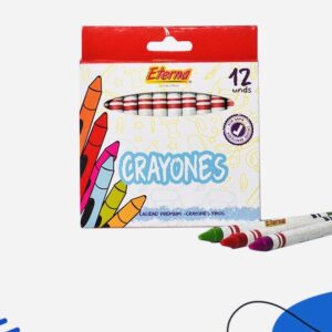 CRAYONES DELGADOS REDONDO X 12 RF-ET172