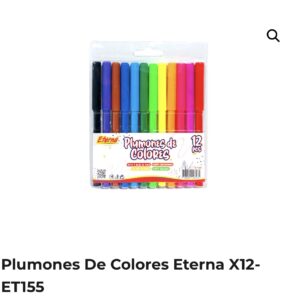 ET155 – PLUMONES DE COLORES ETERNA X12