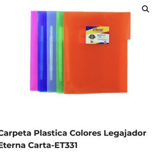 CARPETA PLÁSTICA COLORES LEGAJADOR ETERNA CARTA RF-ET331