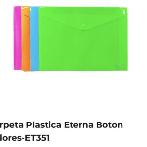 CARPETA PLASTICA ETERNA BOTON COLORES RF-ET351