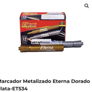 ET534 – MARCADOR METALIZADO ETERNA DORADO Y PLATA