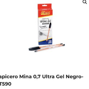 ET590 – LAPICERO MINA ETERNA 0,7 ULTRA GEL NEGRO