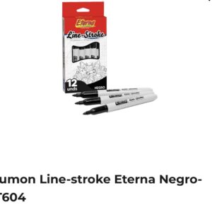 ET604 – PLUMÓN LÍNEA STROKE ETERNA NEGRO