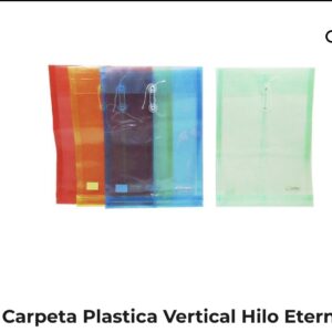 CARPETA PLASTICA VERTICAL HILO TAMAÑO CARTA RF-ET522