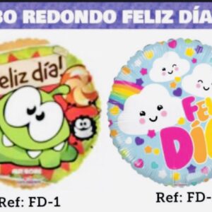 GLOBO FELIZ DÍA REDONDO 18 PULGADAS METALIZADO