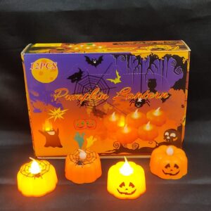 VELA CON LUZ HALLOWEEN