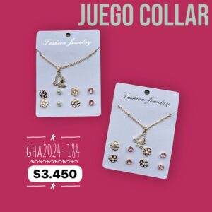 SET COLLAR ARETES GHA2024-183-185-184