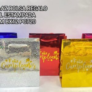 BOLSA DE REGALO FC HOLOGRAFICA 33.5 X 26 LUNA-116