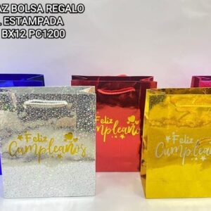 BOLSA DE REGALO FC HOLOGRAFICA 21.5 X 18 LUNA-115