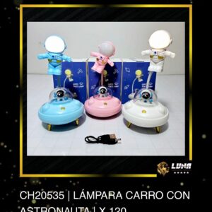 LAMPARA DE ESCRITORIO – EN FORMA DE NAVE CON ASTRONAUTA