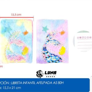 PT27907 LIBRETA INFANTIL AFELPADA