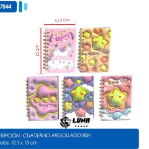 PT27844 CUADERNO ARGOLLADO 80H