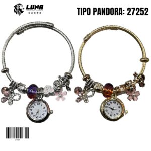 PULCERA TIPO PANDORA+ RELOJ REF 27252