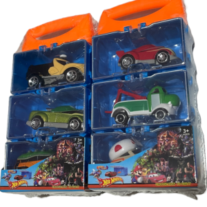 SET X 3 CARRITOS COLECCIONABLES HOTWEELS DE PERSONAJES REF AJ741