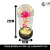 ROSA BURBUJA CON LUZ RF:LUNA PARTY-324 - Imagen 2