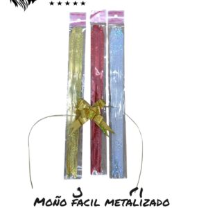 MOÑO FACIL METALIZADO 30MM X10 RF:DF-670