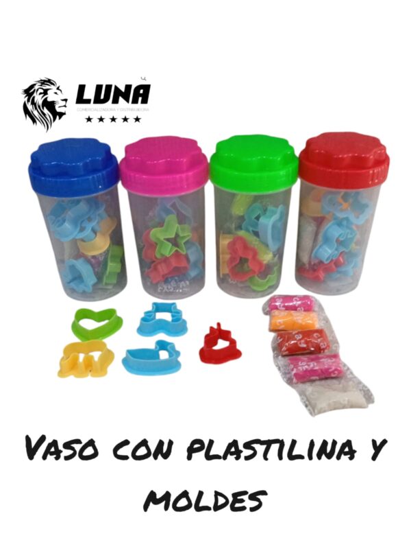VASO CON PLASTILINA Y MOLDES RF:GDH0044